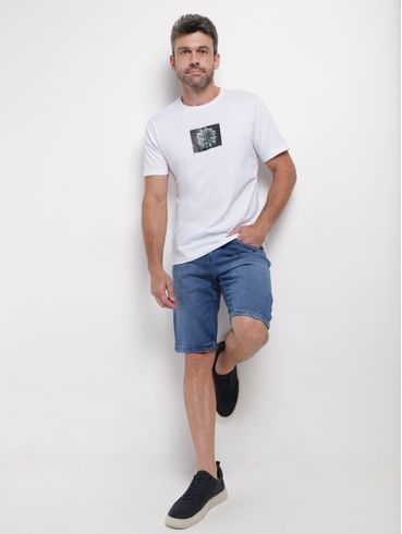 Bermuda Jeans Gangster Masculina AZUL