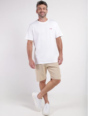 Bermuda Malha Masculina BEGE