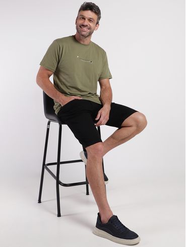Bermuda Jeans Gangster Masculina PRETO