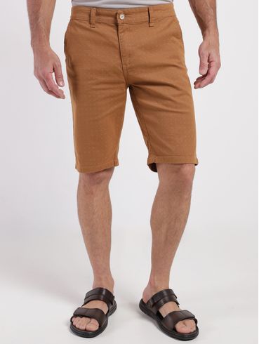 Bermuda Sarja Gangster Masculina CARAMELO
