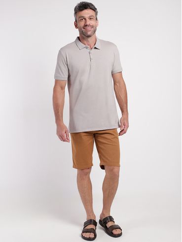 Bermuda Sarja Gangster Masculina CARAMELO