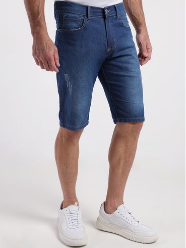 Bermuda Jeans Masculina AZUL
