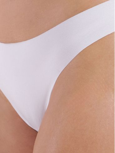 Calcinha Tanga  Sem Costura Fio Dental Feminina BRANCO
