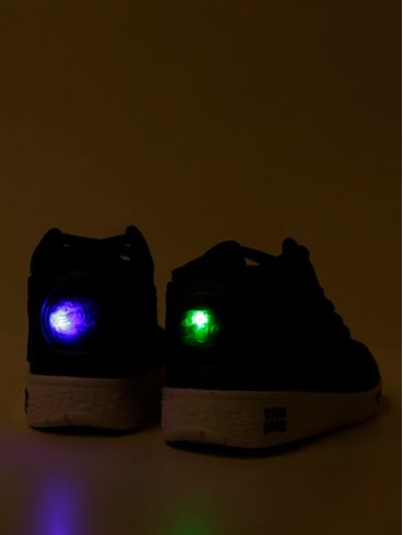 Tênis Cano Alto Dino Led Juvenil Para Menino - PRETO/VERDE