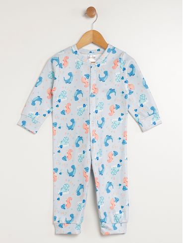 Macacão Soft Infantil Para Menino - AZUL