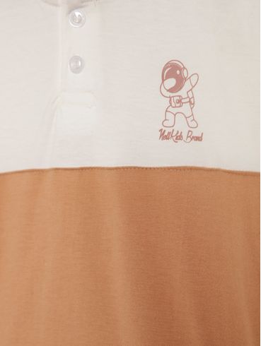 Camiseta Manga Longa Infantil Para Menino - OFF WHITE