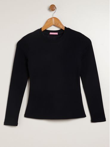 Blusa Manga Longa Juvenil Para Menina - MARINHO