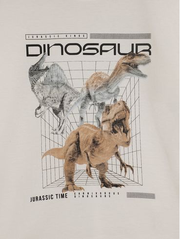 Camiseta Manga Longa Infantil Para Menino - BRANCO