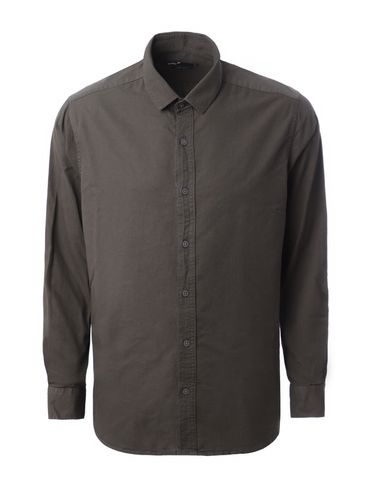 Camisa Sarja Manga Longa Vels Masculina CINZA
