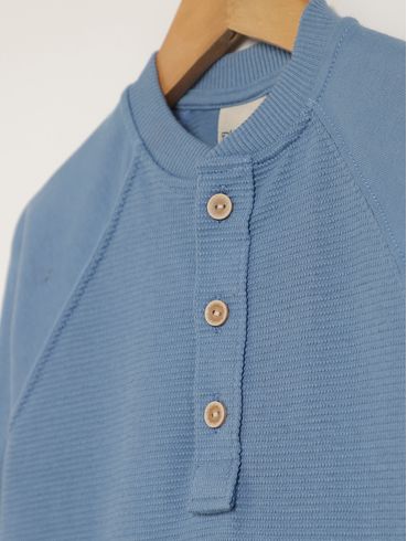 Camiseta Manga Longa Infantil Para Menino - AZUL