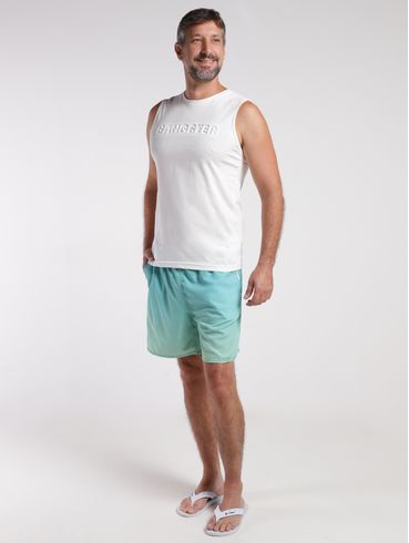 Camiseta Regata Gangster Masculina OFF WHITE