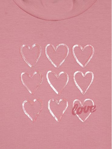 Blusa Manga Longa Infantil Para Menina - ROSA