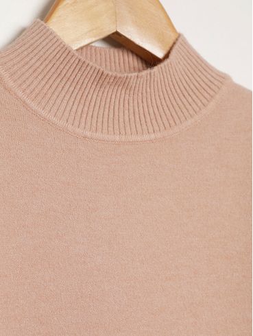Blusão Tricot Juvenil Para Menina - BEGE
