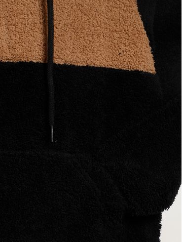 Moletom Juvenil Para Menino - PRETO/BEGE
