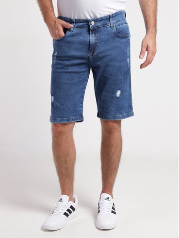 Bermuda Jeans Masculina AZUL