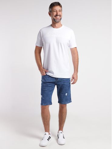 Bermuda Jeans Masculina AZUL