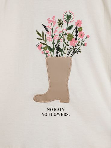 Blusa Manga Longa Infantil Para Menina - NATURAL