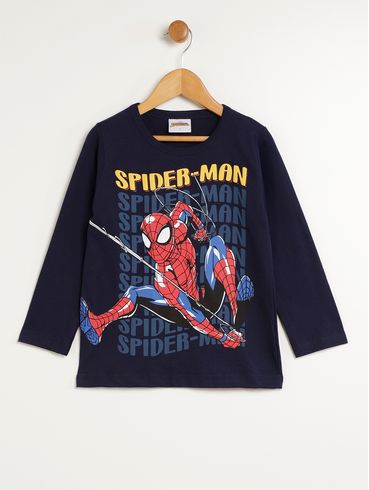 Camiseta Homem Aranha Infantil Para Menino - MARINHO