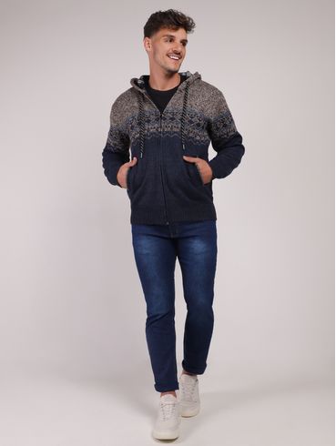 Cardigan Masculino AZUL