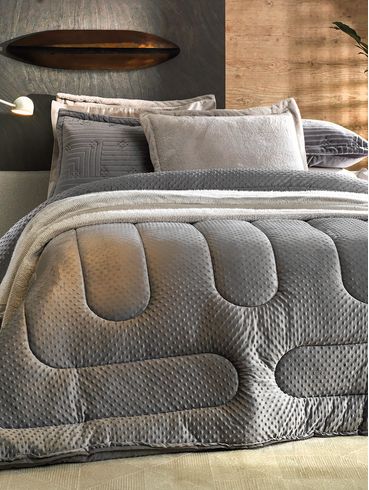 Edredom Casal Blend Sense Pop Up Altenburg CINZA