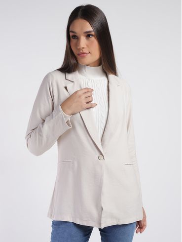 Blazer Autentique Feminino OFF WHITE