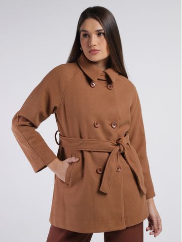 Casaco Longo Feminino CARAMELO