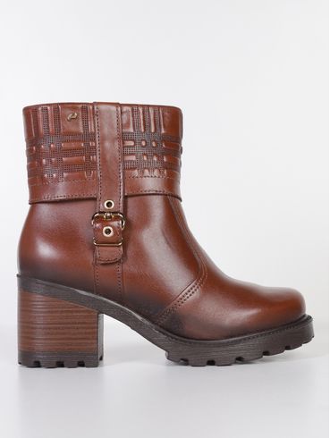 Bota Cano Curto Levels Pegada Feminina MARROM