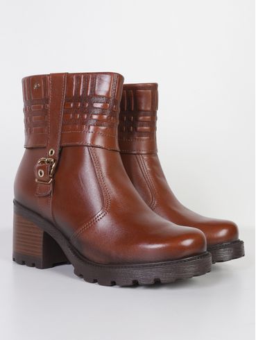 Bota Cano Curto Levels Pegada Feminina MARROM