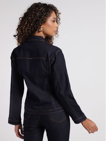 Jaqueta Jeans Sawary Feminina AZUL