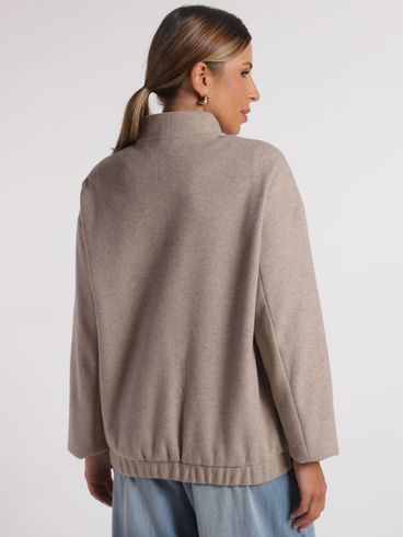 Jaqueta Oversized Eagle Rock Feminina BEGE
