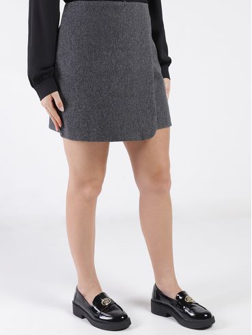 Saia Mini Eagle Rock Feminina PRETO