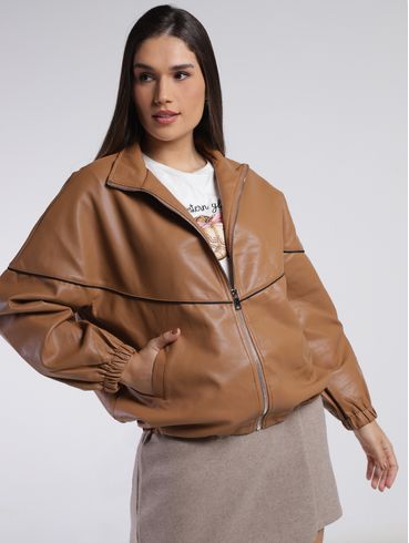 Jaqueta Oversized Feminina CARAMELO