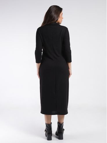Vestido Midi Autentique Feminino PRETO