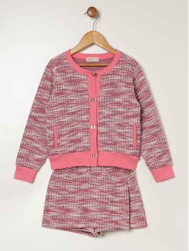 Conjunto Longo Kid + Infantil Para Menina - ROSA