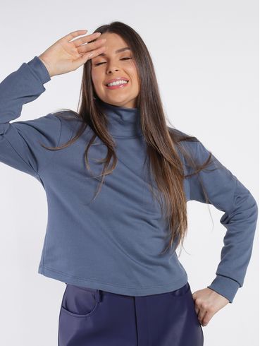 Moletom Autentique Feminino AZUL