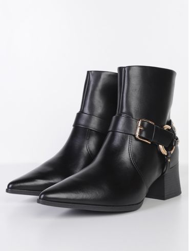 Bota Cano Curto Western Ramarim Feminina PRETO