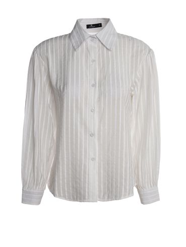 Camisa Listrada Autentique Feminina BRANCO
