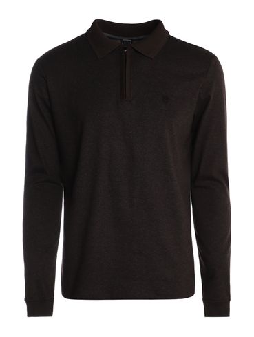 Polo Manga Longa Masculina MARROM
