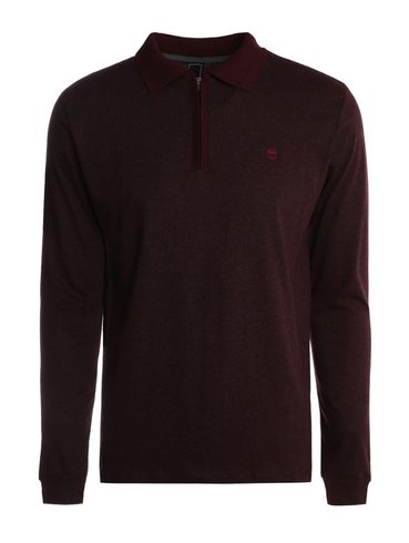 Polo Manga Longa Masculina BORDO