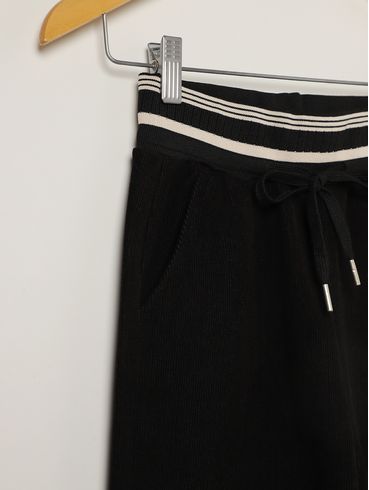 Calça Wide Leg Juvenil Para Menina - PRETO