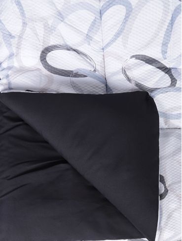 Edredom king Size Toque Acetinado Altenburg PRETO