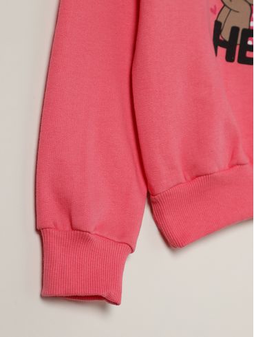 Moletom Infantil Ursinho Para Menina - ROSA