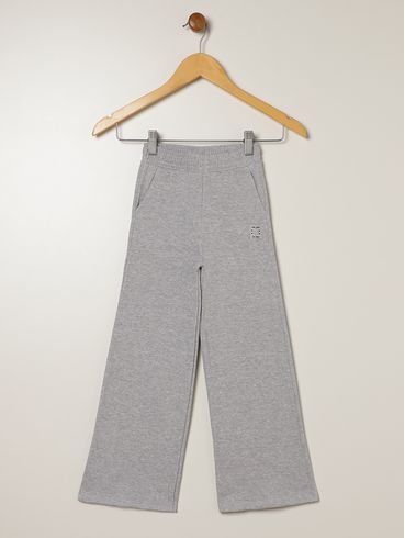 Calça Moletom Jogger Infantil Para Menina - MESCLA