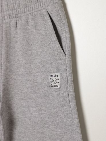 Calça Moletom Jogger Infantil Para Menina - MESCLA