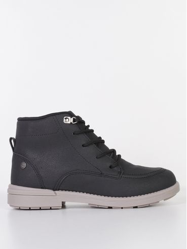 Botina Walk Kidy Juvenil Para Menino - PRETO