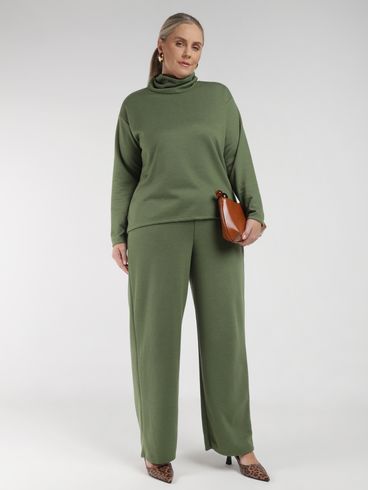 Conjunto Tricot Autentique Plus Size Feminino VERDE