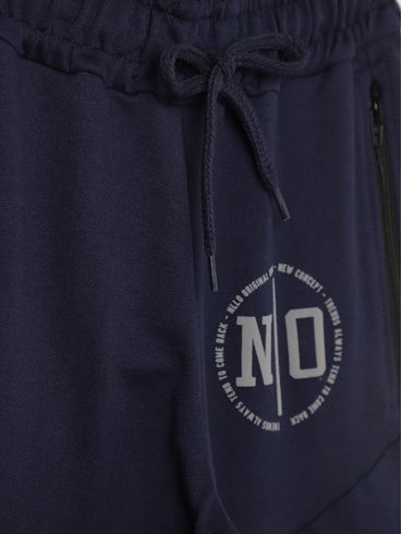 Calça Com Punho Juvenil Para Menino - MARINHO