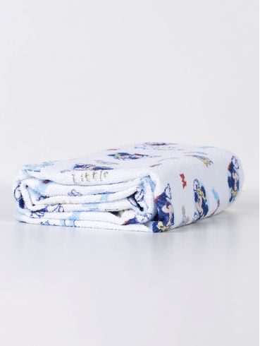 Toalha Com Forro Disney Infantil Para Bebê - AZUL