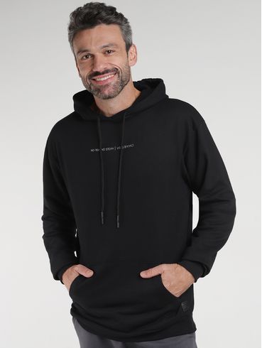 Moletom com Capuz Vels Masculino PRETO