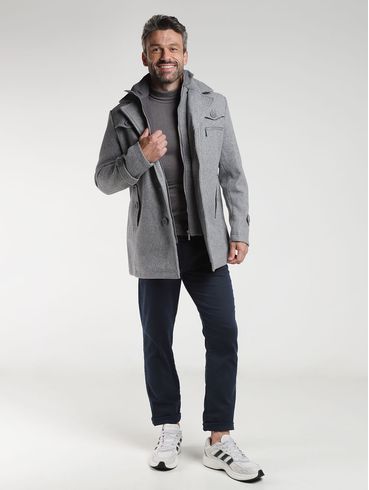 Suéter de Tricot Masculino CINZA